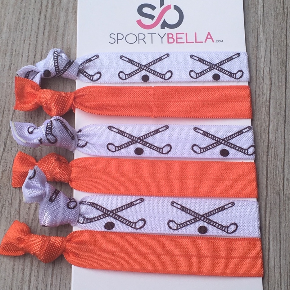Girls Field Hockey Hair Ties Elastic Set